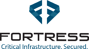 Logo for Fortress, "Critical Infrustructure. Secured."